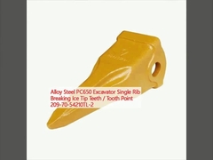 मिश्र धातु स्टील PC650 उत्खनन एकल पसली बर्फ तोड़ने दांत / दांत बिंदु 209-70-54210TL-2
