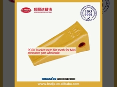 PC60 बाल्टी दांत मिनी खुदाई भाग थोक के लिए सपाट दांत
