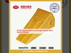 पीसी120 एक्सकेवेटर बकेट पार्ट्स के लिए बाल्टी दांत सीधे कारखाने