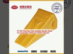 PC120 प्रीमियम फ्लैट टिकाऊ बाल्टी दांत खुदाई मशीन के लिए 24 घंटे ऑनलाइन सेवा