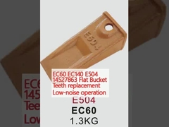 EC60 EC140 E504 14527863 फ्लैट बकेट दांत प्रतिस्थापन कम शोर संचालन