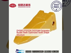 DH500 27131236 DOOSAN उत्खननकर्ता बाल्टी दांत अनुकूलित दांत आकार संरचना