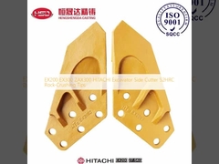 EX200 EX300 ZAX300 HITACHI खुदाई मशीन साइड कटर 52HRC रॉक-क्रशिंग टिप्स