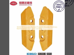 SK260-8 उत्खनन कटोरे के बाल्टी रक्षक कठोर परिस्थितियों के लिए दोहरे मोटाई का सुदृढीकरण