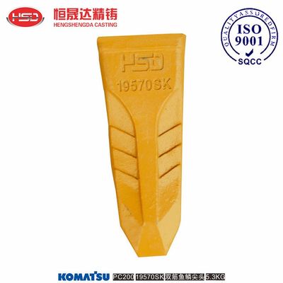 PC200 19570RC 19570 19570SK 19570TL Excavator durable Bucket Teeth For Komatsu