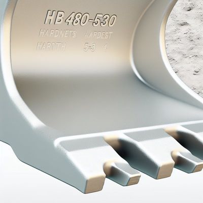 HB 480-530 Hardness Excavator Bucket Teeth with Standard Width and 3- 5 Hardness