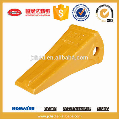 strong and good quality figment backhoe excavator PC 300 flat head bucket teeth 207-70- 14151B