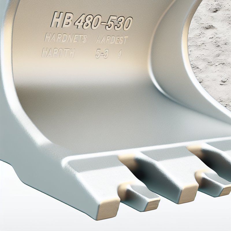 HB 480-530 Hardness Excavator Bucket Teeth with Standard Width and 3- 5 Hardness