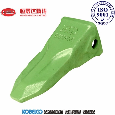 SK200 SK200RC SK60 SK60RC खुदाई करने वाला बाल्टी दांत रिब-प्रबलित संरचना