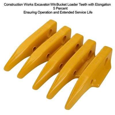Construction Works Excavator Loader Bucket Teeth with Elongation 5 Percent Ensuring Operation and Extended Service Life